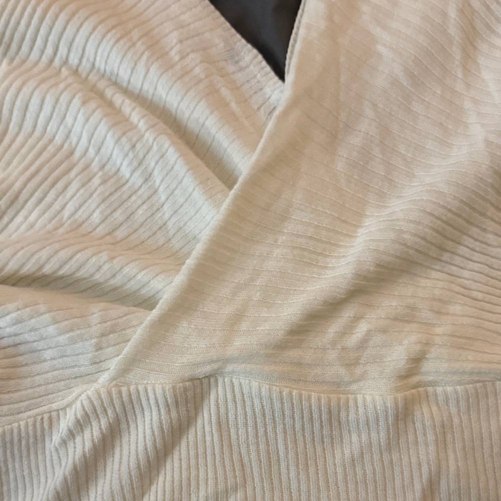 PrettyLittleThing Beige Off-the-Shoulder Sweater - Picture 6 of 6